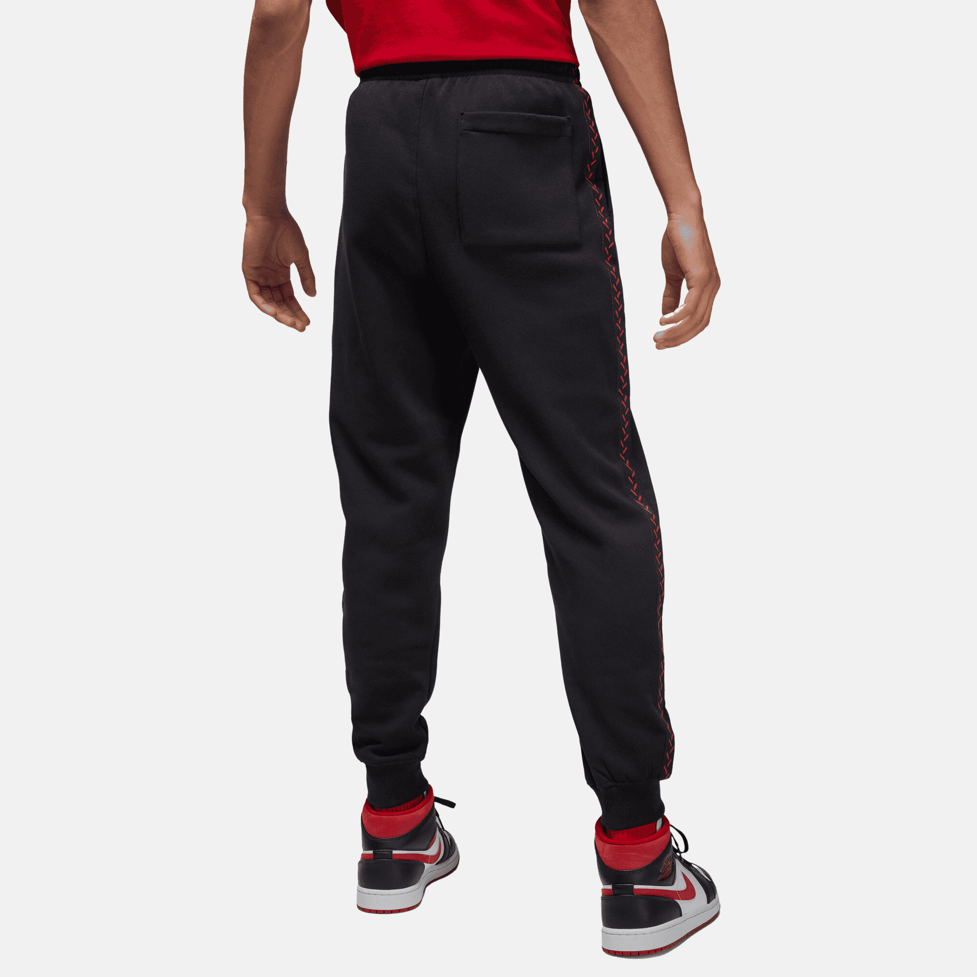 Nike Air Jordan Standard Fit Stretch Waist Black Logo Track Pants Dd0390  010 Cotton for Men | Lyst UK